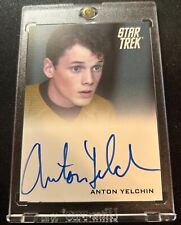 Anton Yelchin as Chekov 2009 Rittenhouse Star Trek Auto Autograph ON CARD d.2016 picture
