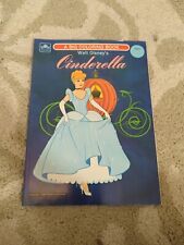 Vtg 1981 Cinderella Golden Coloring Book RARE Uncolored  picture