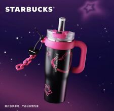Starbucks 2024 China Sweet Cool Pink Heart Black 45oz SS Tumbler picture