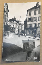 VINTAGE 1954 USED REAL PHOTO POSTCARD - NORVINS STREET, PARIS, FRANCE picture