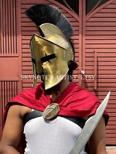 Medieval 300 King Spartan Full Costume/Damage Spartan Helmet/Leg Greaves & Arm picture