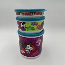 Tupperware Disney Limited Ed. Tropical Hawaiian Mickey & Minnie Mouse Set picture