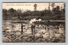 Loyal WI-Wisconsin, Loyal Campers on Black River, c1909 Vintage Postcard picture
