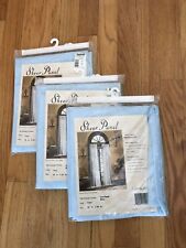 Drapery Sheer Panel Drapes 59X84  Montgomery Wards Vintage Blue Lot Of 3 Panels picture