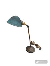 Hubbell Copper Plated Antique Desk Lamp Faries Industrial Steam Punk Style Read picture