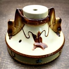 Vtg Western Ceiling Light Cowboy Horse Porcelain Western 1930’s Harmony House picture