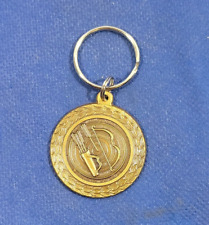 Vintage Archery Metal Gold Tone Award Keychain picture