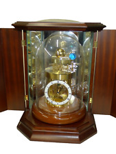 Hermle Astrolabium/ORRERY and Quartz Clock in Burr Walnut Case with outer case picture