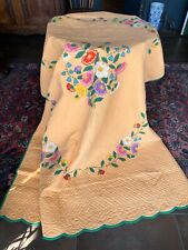 Antique/ Vintage Hand Stitched Sewn Applique Quilt Flowers 90