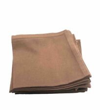 12 Brown Cloth Napkins Vintage Cotton Matched Set NWOT EXCELLENT CONDITION 16” picture