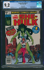 Savage She-Hulk #1 CGC 9.2 WP Newsstand Edition Marvel Comics 1980 New Slab picture