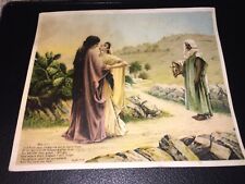 VINTAGE 1890’s HIRES IMPROVED ROOT BEER,“RUTH AND NAOMI” TRADE CARD PHILADELPHIA picture