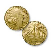 ST. ELMO PATRON SAINT OF MARINERS GOLD CHALLENGE COIN picture