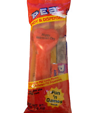 Vintage RED PEZ Dispensers No Feet Hearts Happy Valentines Day 1996 in bag picture
