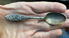 GAR 31st National Encampment Buffalo NY 1897 Sterling Silver Souvenir Spoon 4.5” picture