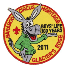2011 Baraboo Circus Heritage Boys' Life Trail Patch Glacier's Edge Council WI picture