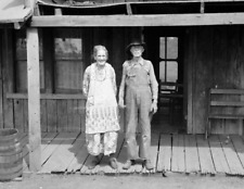 1936 William Stamper & Wife, Ozarks, MO Old Photo 8.5
