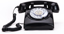 Rotary Dial Telephone Phone Real Working Vintage Old Fashion Black 1960S NEW picture