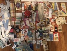 Huge Lot Of Vintage Sewing Crafts Needles Pin Cushion  Trims Buttons Tools picture