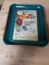 Great Vintage Burpee's 1898 Farm Annual Seeds Advertisement Tin Tray  picture