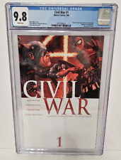 CGC 9.8 Civil War #1 2006 Death of New Warriors McNiven Cover Wraparound Cover picture