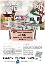 Paint Sherwin Williams SWP Cover the Earth Print Advertisement 1937 picture