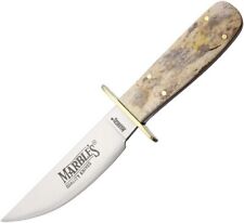 Marbles MR318 Cowboy Fixed Blade Knife Appaloosa Bone Handle + Sheath picture