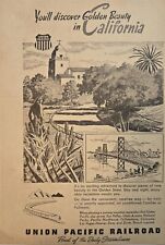 1940s Union Pacific Railroad  - Vintage Print Ad picture