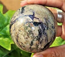 Superb 70MM Blue Picasso Jasper Crystal Healing Energy Stone Sphere Gemstone picture