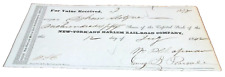 JULY 1842 NEW YORK AND HARLEM RAIL ROAD NYC STOCK PURCHASE RECEIPT picture