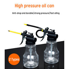 250ml Hand Transparent Oil Can High Pressure Pump Oiler Adjustable Oil Can Oiler picture