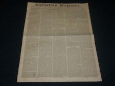 1829 AUGUST 22 CHRISTIAN REGISTER NEWSPAPER - BOSTON - NP 4824 picture