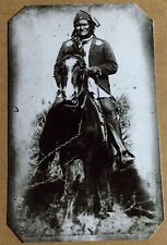 Historical museum quality reproduction of Geronimo on horse tintype C1045RP picture