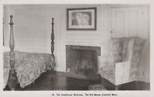 The Hawthorn Bedroom The Old Manse Concord Mass RPPC Real Photo Vintage Postcard picture
