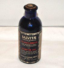 American Apothecaries Co. Cobalt Blue Salvitae Apothecary Bottle New York, USA picture