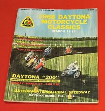 1968 Daytona Motorcycle Classics Vintage AMA Souvenir Program picture
