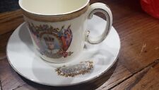 1937 King Edward VIII Coronation Cup & King George/Queen Mother Saucer picture