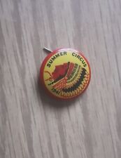1941 summer circus Indian chief graphics 3/4 Inch St. Louis Button Company picture