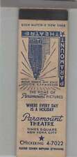Matchbook Cover - Movie Theatre - Paramount Theatre Times Square NY City picture