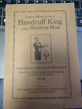 Learn How to be a Handcuff King and Mystery Man Johnston Smith Co. 1930 picture