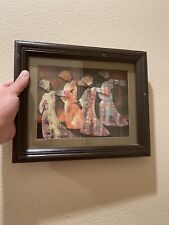 VTG 3D Die Cut Paper Dolls African Tribal Art With Frame The Dancing Women picture