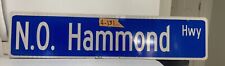 3ft Authentic Street Road Sign N.O. Hammond Highway 8