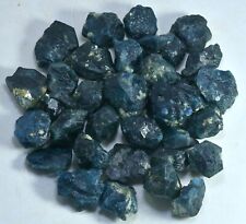 420 GM Faceted Transparent Natural Blue Gemmy DRAVITE TOURMALINE Crystals Lot picture