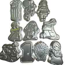 Vintage Lot Of 10 Wilton Cake Molds Aluminum Muppets Looney Tunes 70s 80s  picture