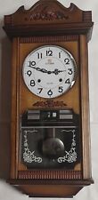 VINTAGE CITIZEN 30 DAY WINDING WALL CLOCK WITH CHIMES,DAY-DATE,MADE IN KOREA. picture