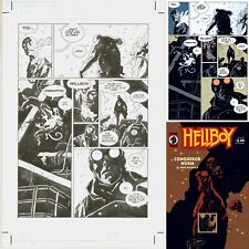 Mike Mignola Signed Original Art Hellboy Conqueror Worm #3 Pg 6 Dark Horse Comic picture