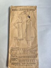Antique 1925 Pictorial Dress Pattern  #5033    #3D picture