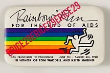 Keith Haring 1990 Rainbow Run End Of AIDS Gay Pride LGBTQ Gay Interest Pinback picture