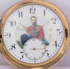 Antique 14k Gold Zenith CHRONOMETER Pocket Watch-Imperial Tsar's Era Award c1900 picture