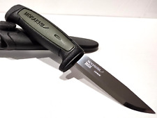 MORA SWEDEN MORAKNIV MILITARY BLACK/GREEN BASIC 511 CARBON STEEL TACTICAL KNIFE picture